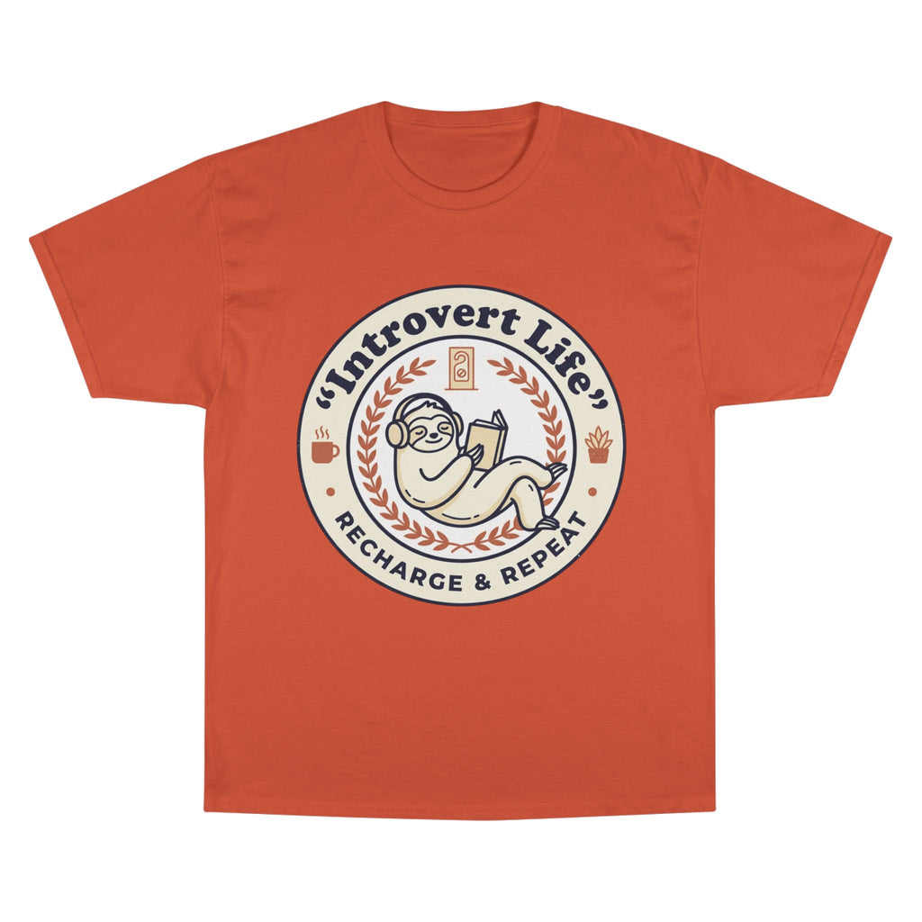 Introvert Life T‑Shirt — "Introvert Life: Recharge & Repeat" Graphic Tee
