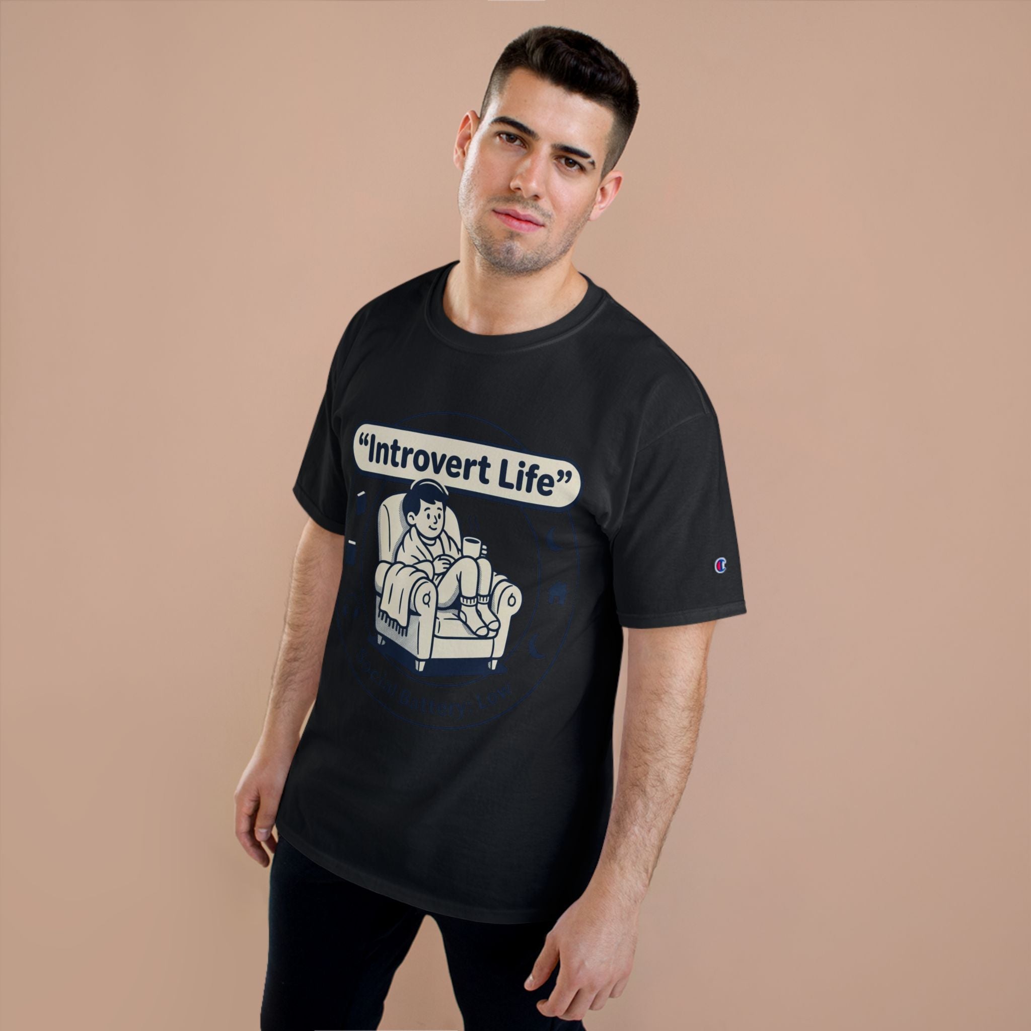 Introvert Life T-Shirt — "Social Battery: Low" Graphic Tee