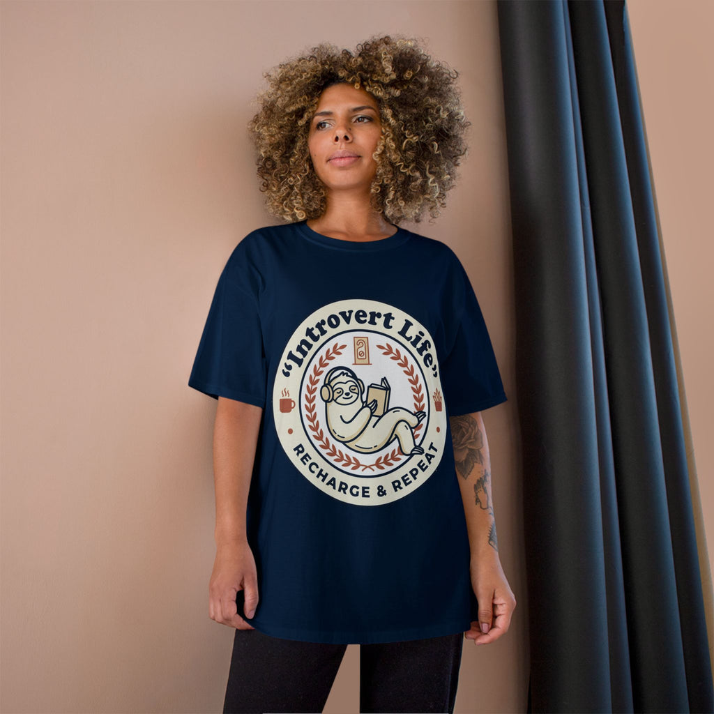 Introvert Life T‑Shirt — "Introvert Life: Recharge & Repeat" Graphic Tee