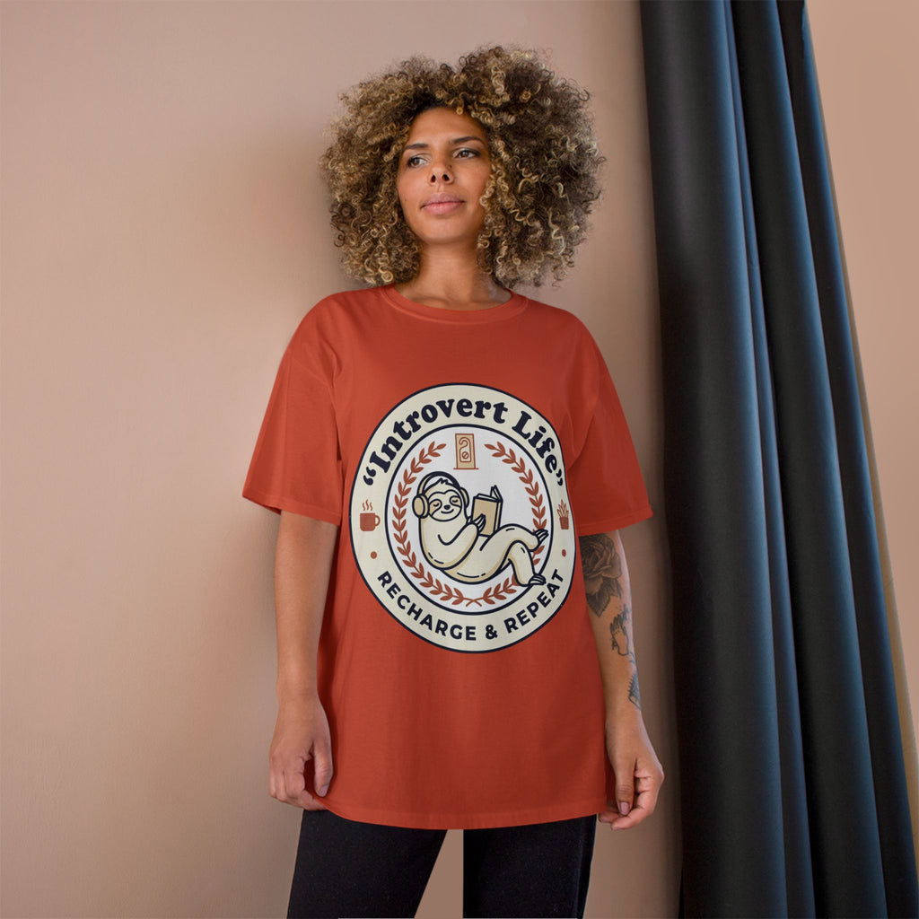 Introvert Life T‑Shirt — "Introvert Life: Recharge & Repeat" Graphic Tee
