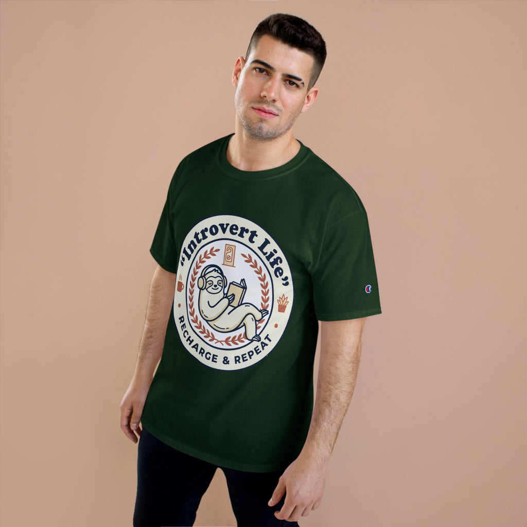 Introvert Life T‑Shirt — "Introvert Life: Recharge & Repeat" Graphic Tee