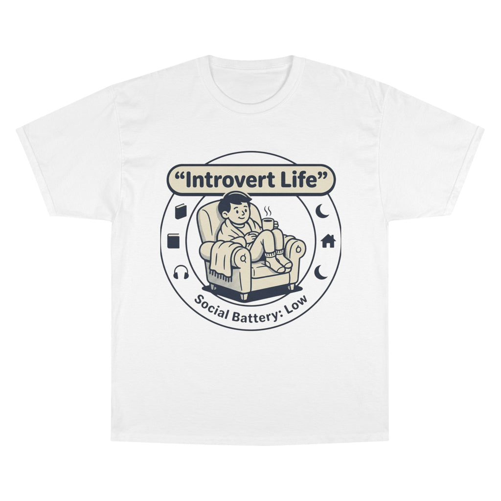 Introvert Life T-Shirt — "Social Battery: Low" Graphic Tee