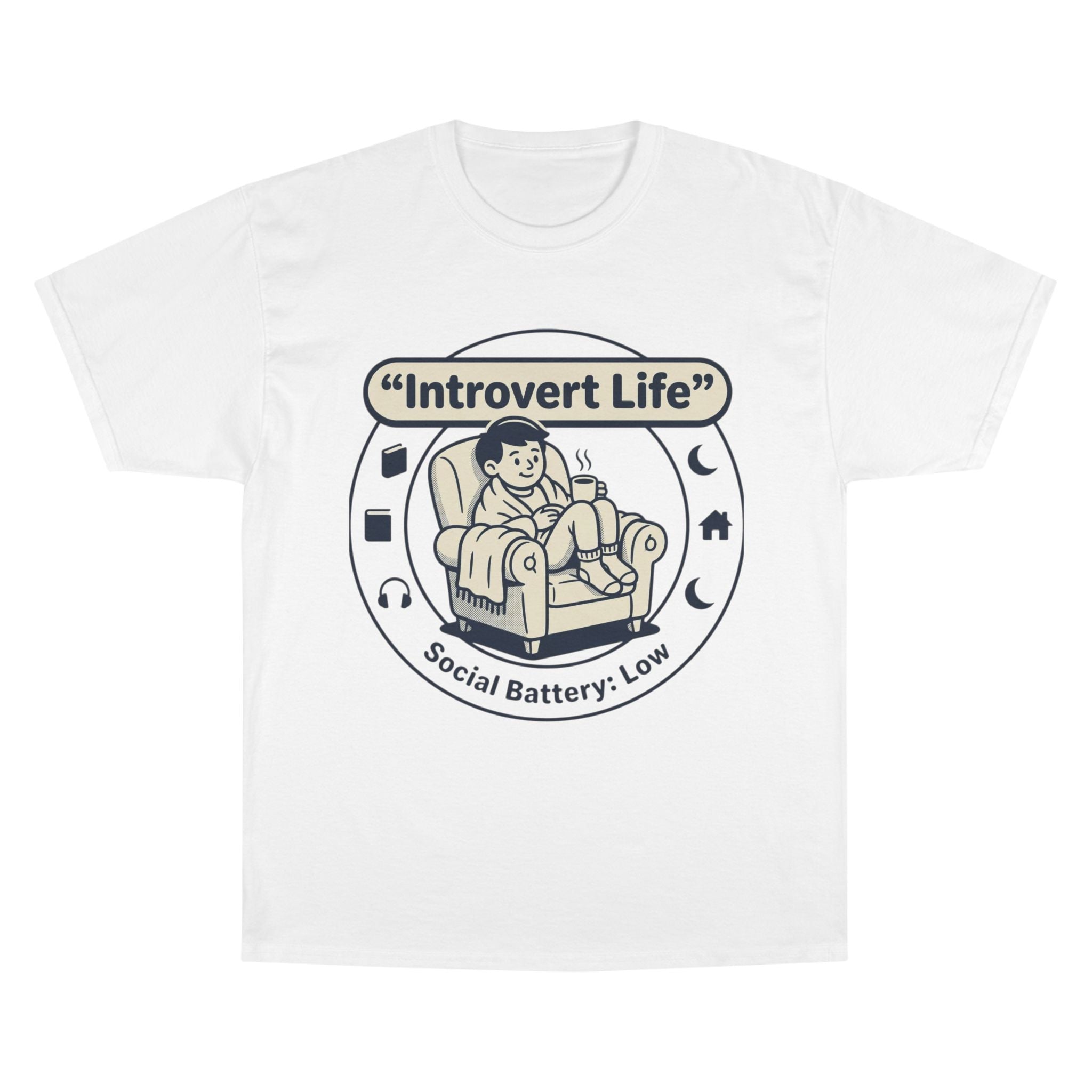 Introvert Life T-Shirt — "Social Battery: Low" Graphic Tee