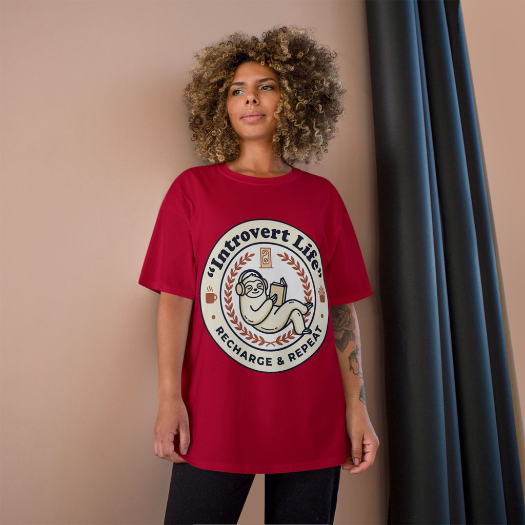 Introvert Life T‑Shirt — "Introvert Life: Recharge & Repeat" Graphic Tee