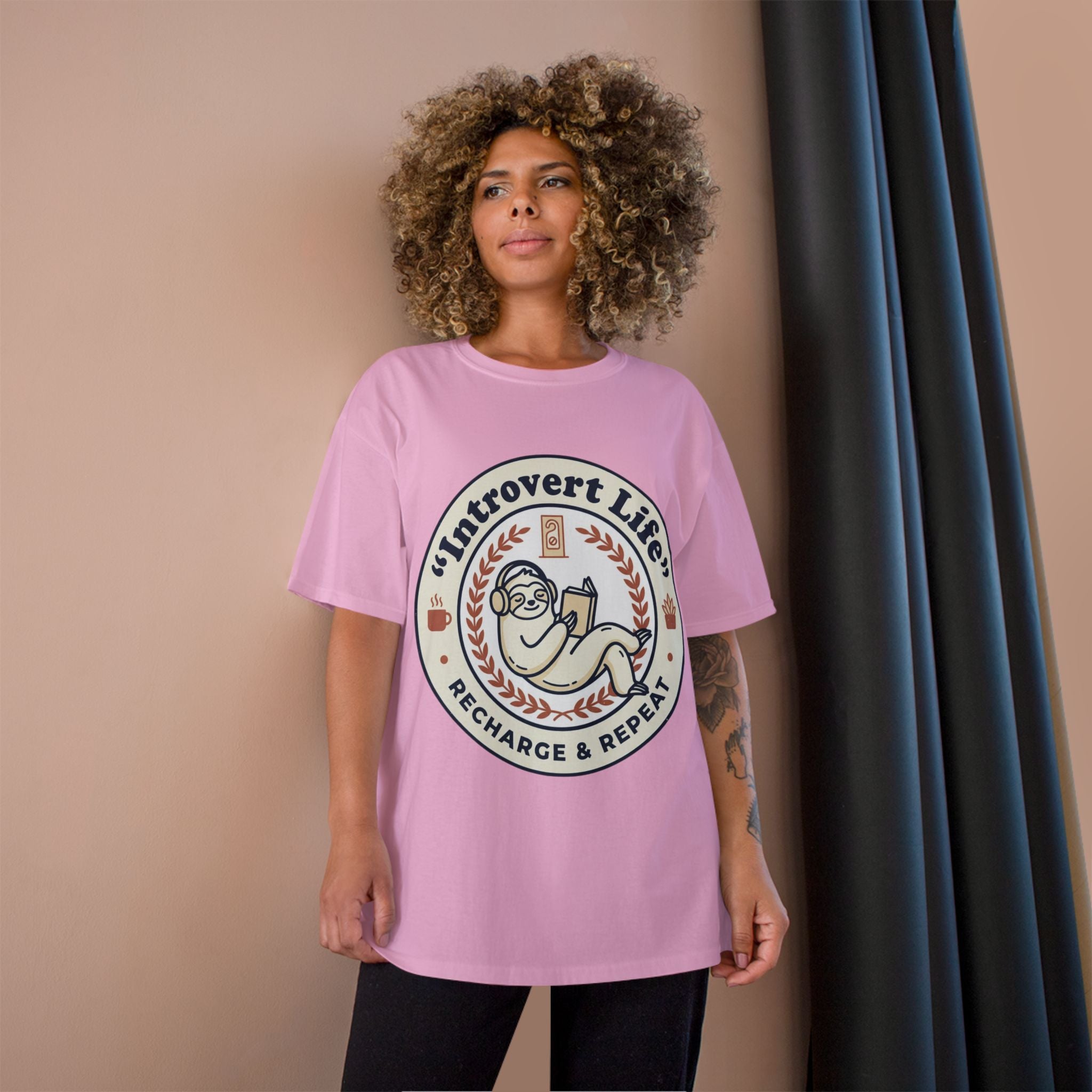 Introvert Life T‑Shirt — "Introvert Life: Recharge & Repeat" Graphic Tee