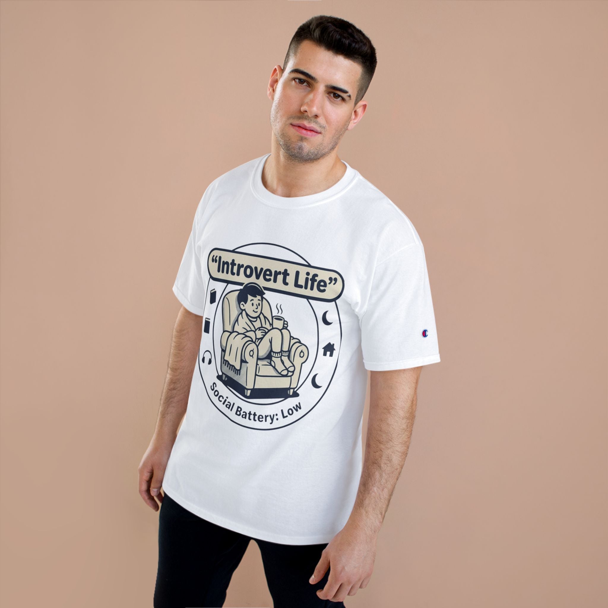 Introvert Life T-Shirt — "Social Battery: Low" Graphic Tee