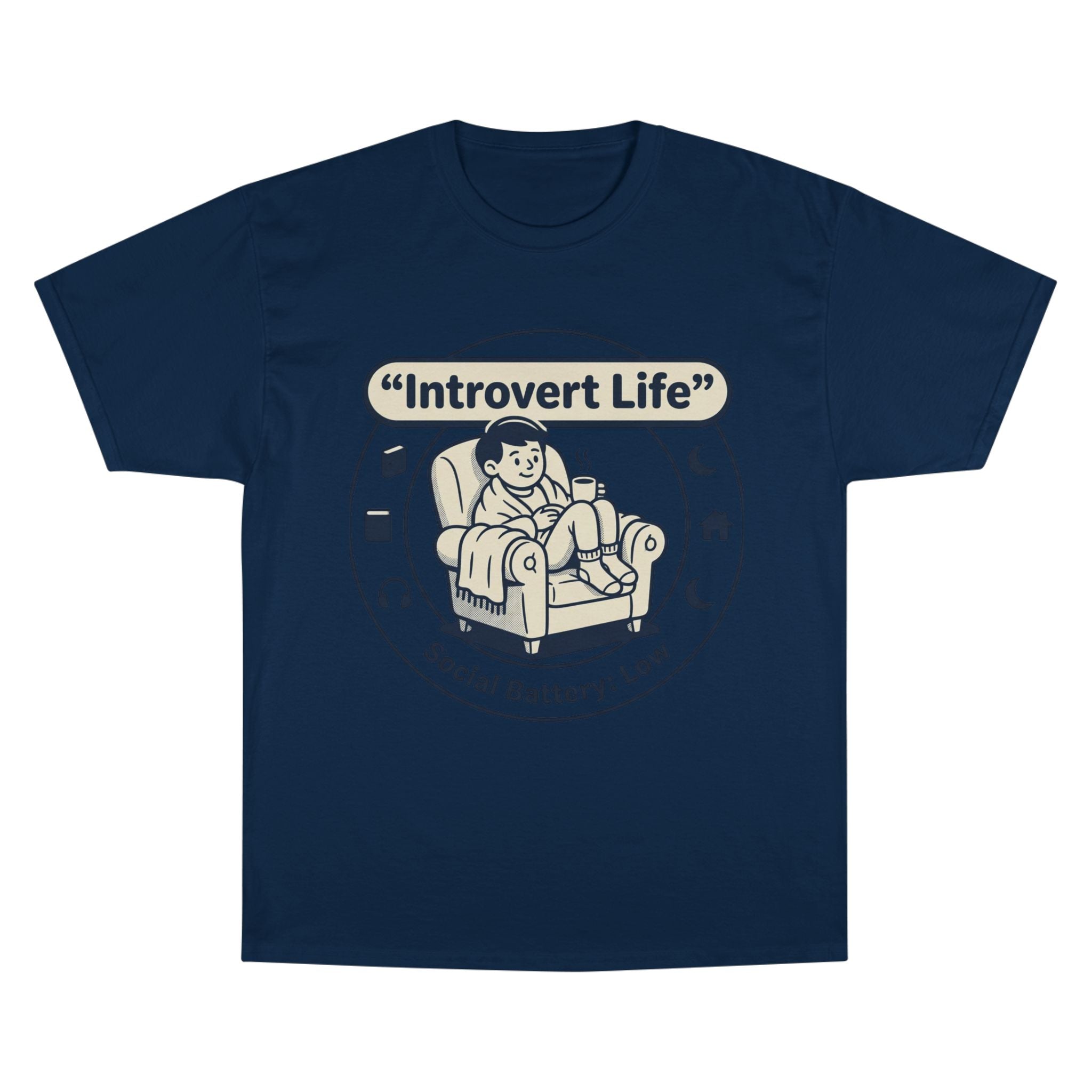 Introvert Life T-Shirt — "Social Battery: Low" Graphic Tee