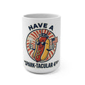 4th of July Hot Dog Mug – "Have a Spark-Tacular 4th" 15oz Patriotic Coffee Cup