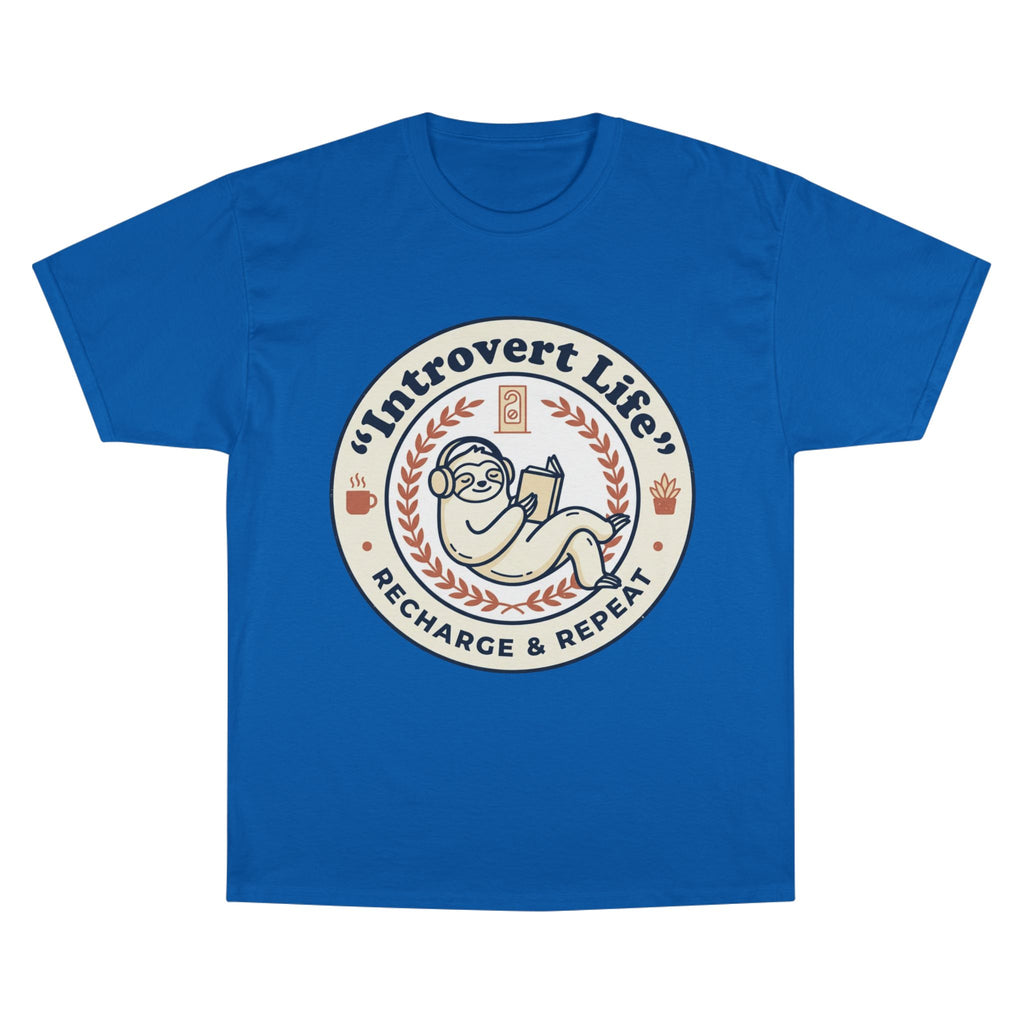 Introvert Life T‑Shirt — "Introvert Life: Recharge & Repeat" Graphic Tee