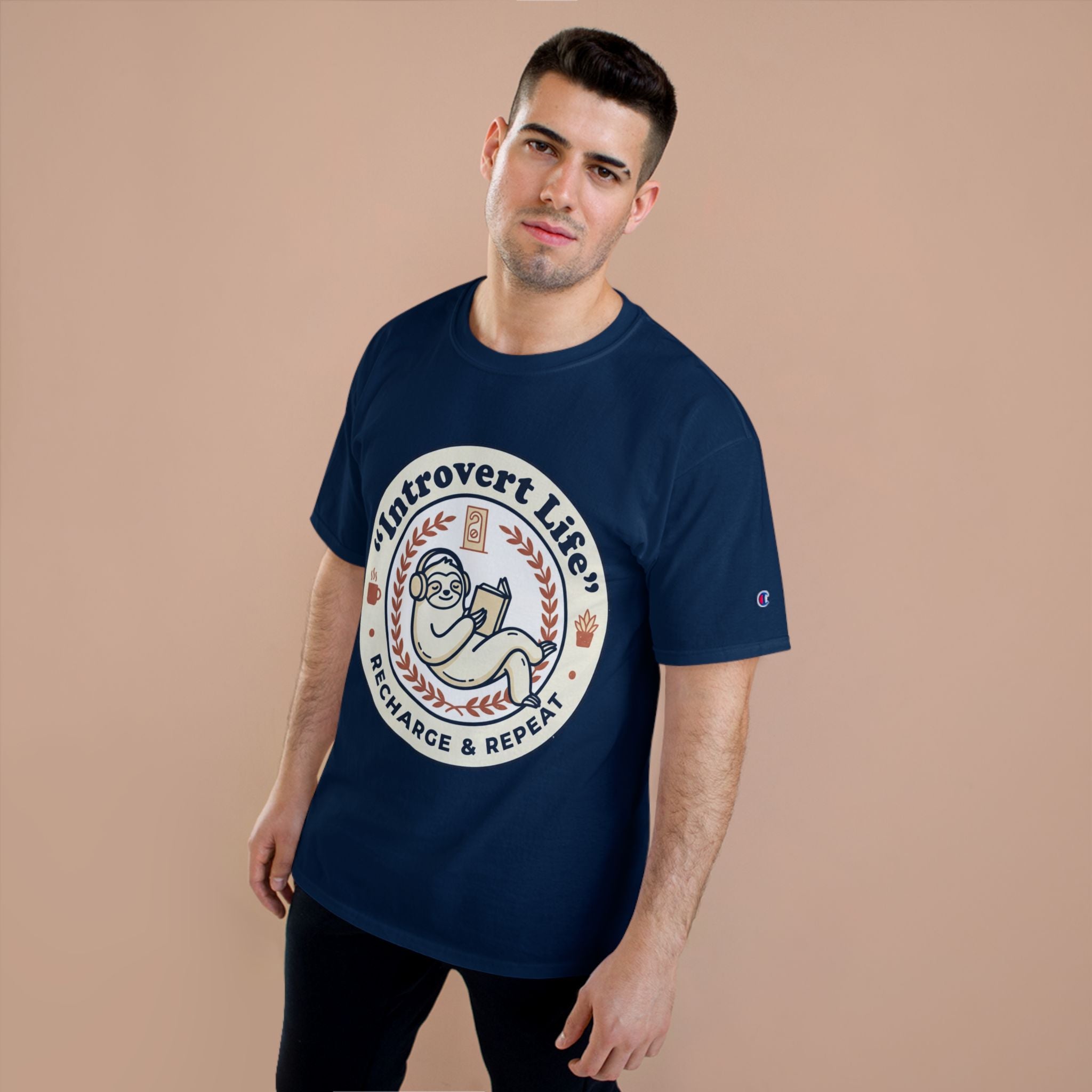 Introvert Life T‑Shirt — "Introvert Life: Recharge & Repeat" Graphic Tee